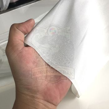 Kain Sutra Thai Silk Lebar 115 CM Putih